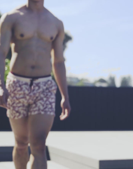 Printed Byron Shorts - Pastel Hawaii