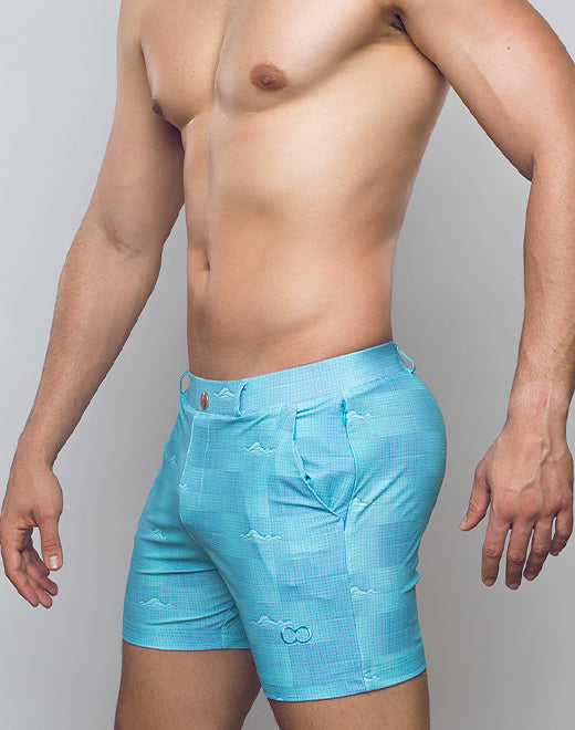 Printed Bondi Shorts - Nautica Green