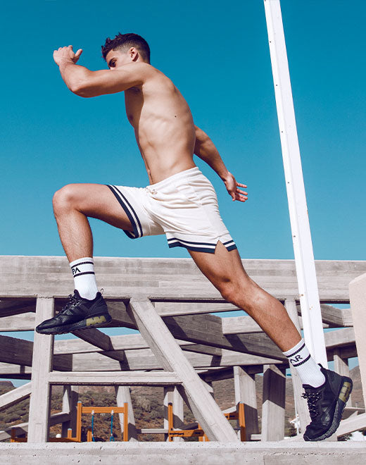 Terry Towelling Shorts  -  Off White