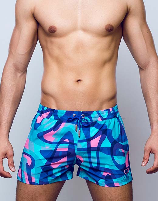 Printed Bronte Shorts - Kai Blue