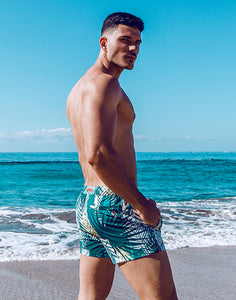 S50 Print Swimshorts - Feuille Green