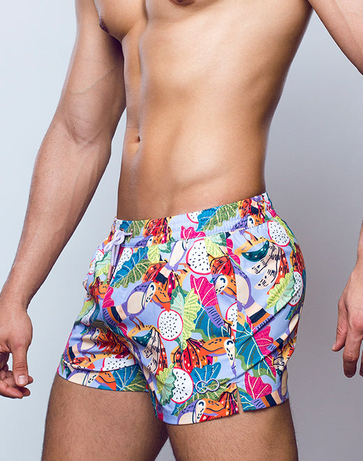 Printed Bronte Shorts - Aves Purple