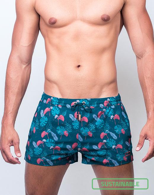 Printed Bronte Shorts - Monstera