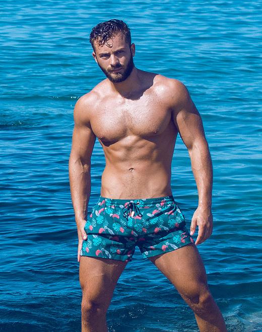 Printed Bronte Shorts - Monstera