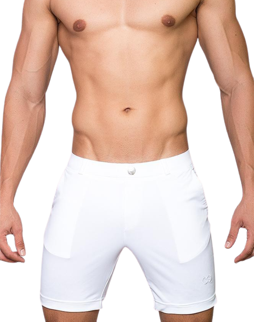 S61 Long Bondi Shorts - White