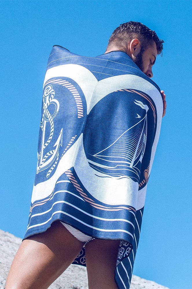 Sand Free Beach Towel - Yatch Club