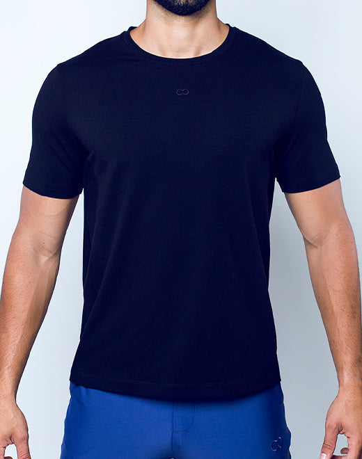 T21 Peruvian Cotton Crewneck T-Shirt - Black