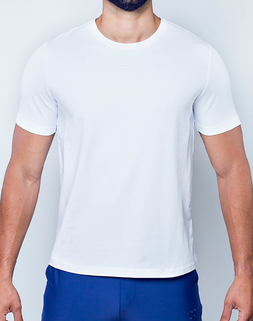 T21 Peruvian Cotton Crewneck T-Shirt - White