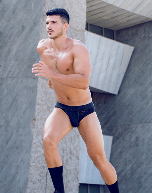 AKTIV Pegasus Brief Underwear - Black/Green