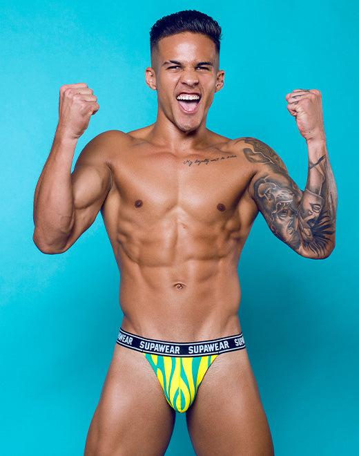 POW Jockstrap Underwear - Yellow Beast