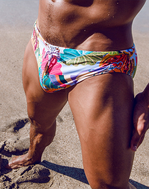 V10 Print Swimwear - Aves Purple