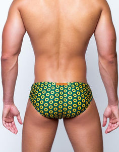 V10 Print Swimwear - Bauhaus Gold