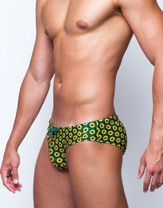 V10 Print Swimwear - Bauhaus Gold