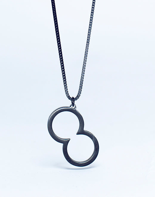 Icon Pendant Necklace - Black