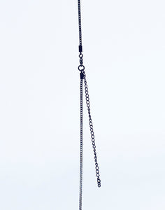 Icon Pendant Necklace - Black