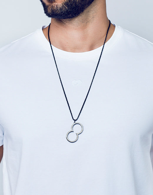 Icon Pendant Necklace - Black