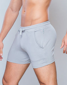 4” Jersey Shorts - Grey White