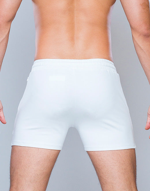 4” Jersey Shorts - White