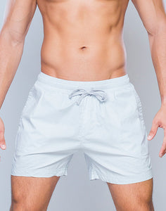 5” Poplin Shorts - Grey White