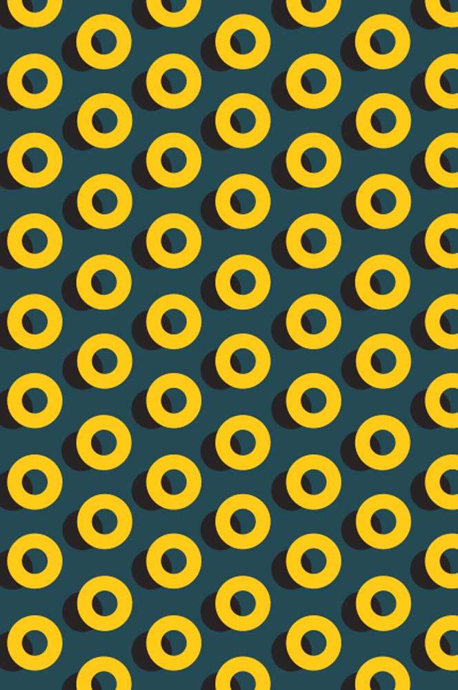 S50 Print  Swimshorts - Bauhaus Gold