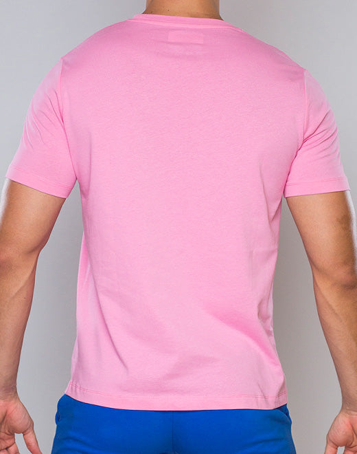 Crew Neck T-Shirt - Sachet Pink