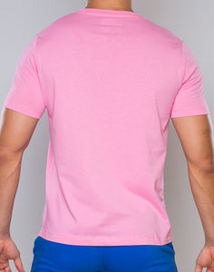 Crew Neck T-Shirt - Sachet Pink